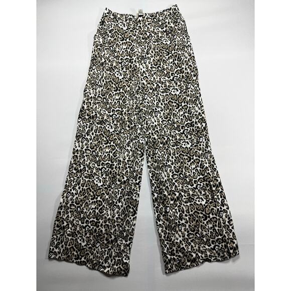 Maeve by Anthropologie Women's Leopard Print Wide Leg Pants - Size XSP (25x27.5) - Picture 1 of 5